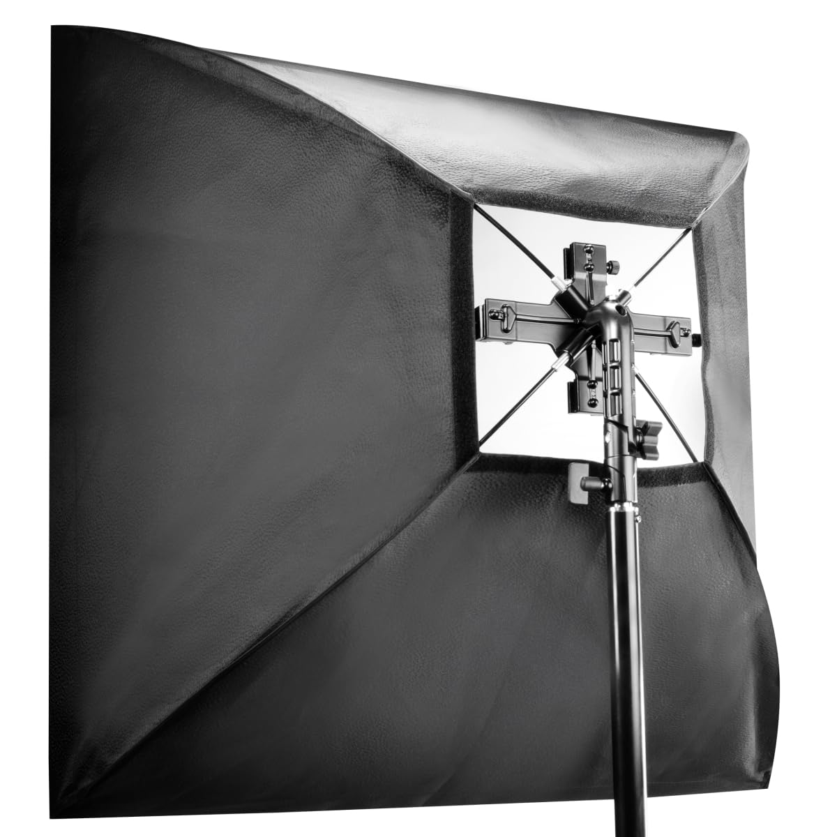 Walimex 18656 - Soporte para Flash con Ventana difusora, Negro y Plateado