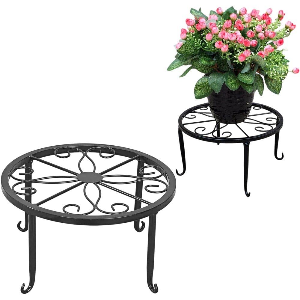 Support à plantes extérieur et intérieur lot de 2 pour embellir le jardin ou la terrasse