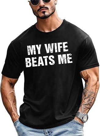 Mens Funny Graphic Shirts Letter Print Husband Dad Casual Summer T-Shirts