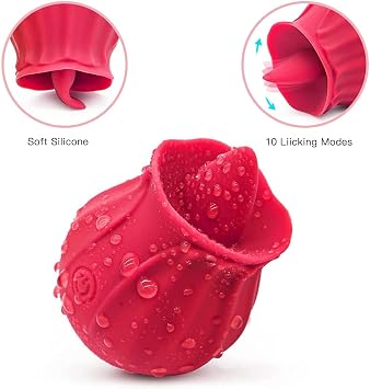 2024 Upgraded Shape Roses 10 Modes Toy Function Handheld Tool Travel Easy Cleaning Birthday Party Gift Red CX367