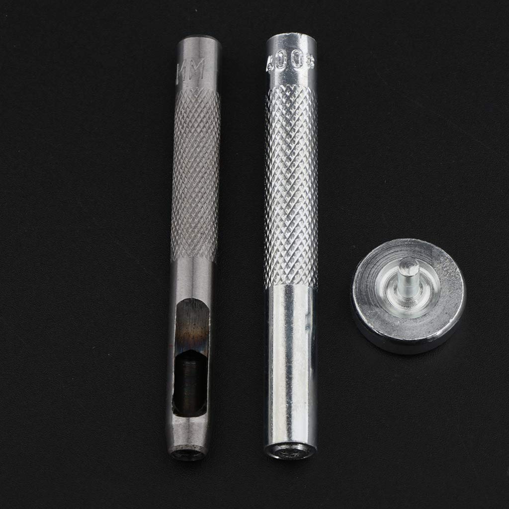 3 set di 200 occhielli in metallo con rondella in pelle artigianale riparazione accessori abbigliamento