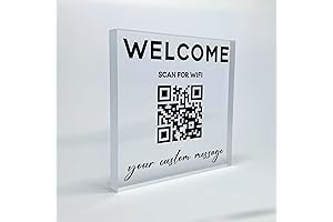Personalized Wifi QR Code Sign: Never Compromise on Guest Experience