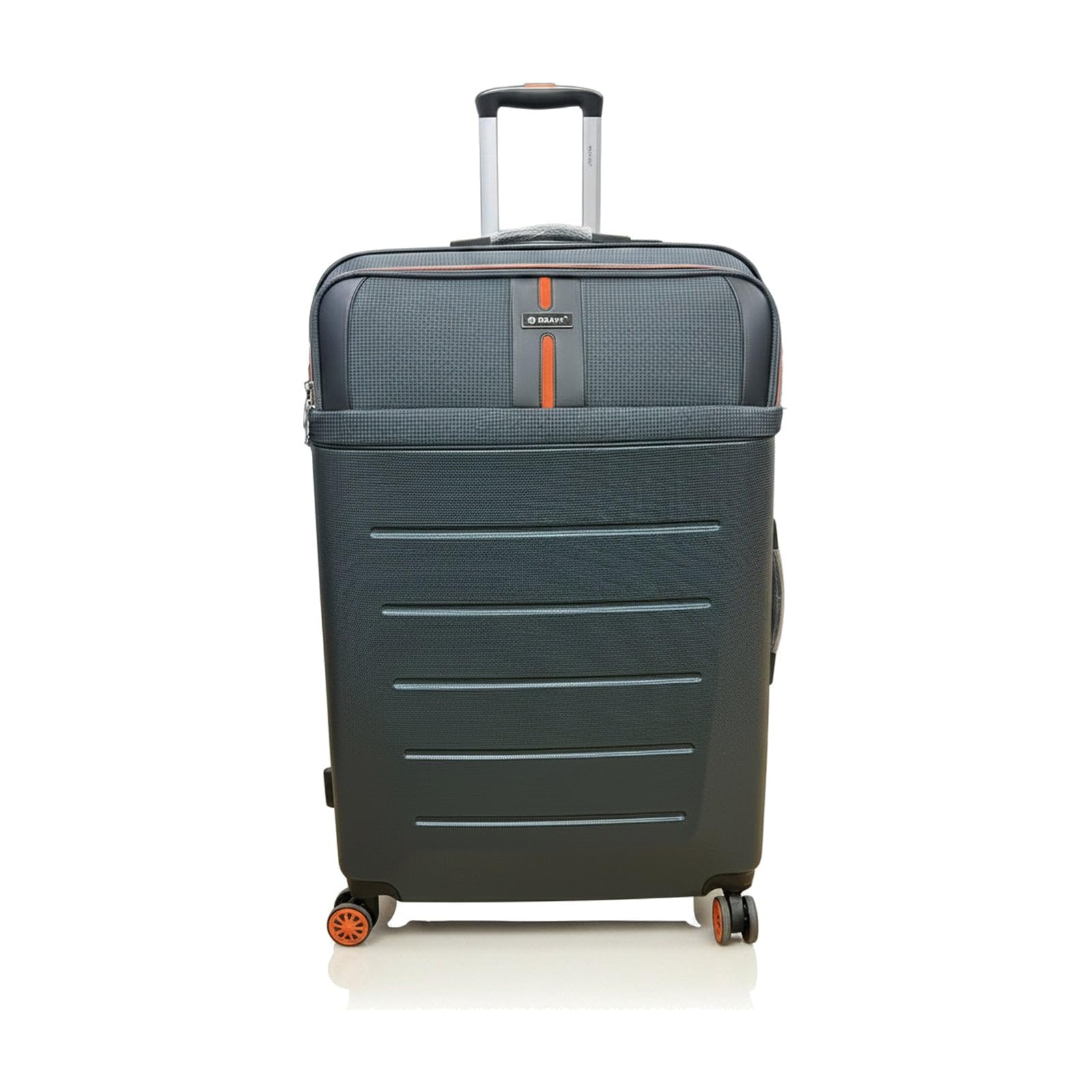 GRANT Highbred TSA007 Valise de voyage hybride à coque rigide et tissu tissé 50,8 cm, 66,1 cm, 71,1 cm, 8 roues à double rotation, bleu pétrole, Cabin 20 Inch, Valise à roulettes extensible hybride