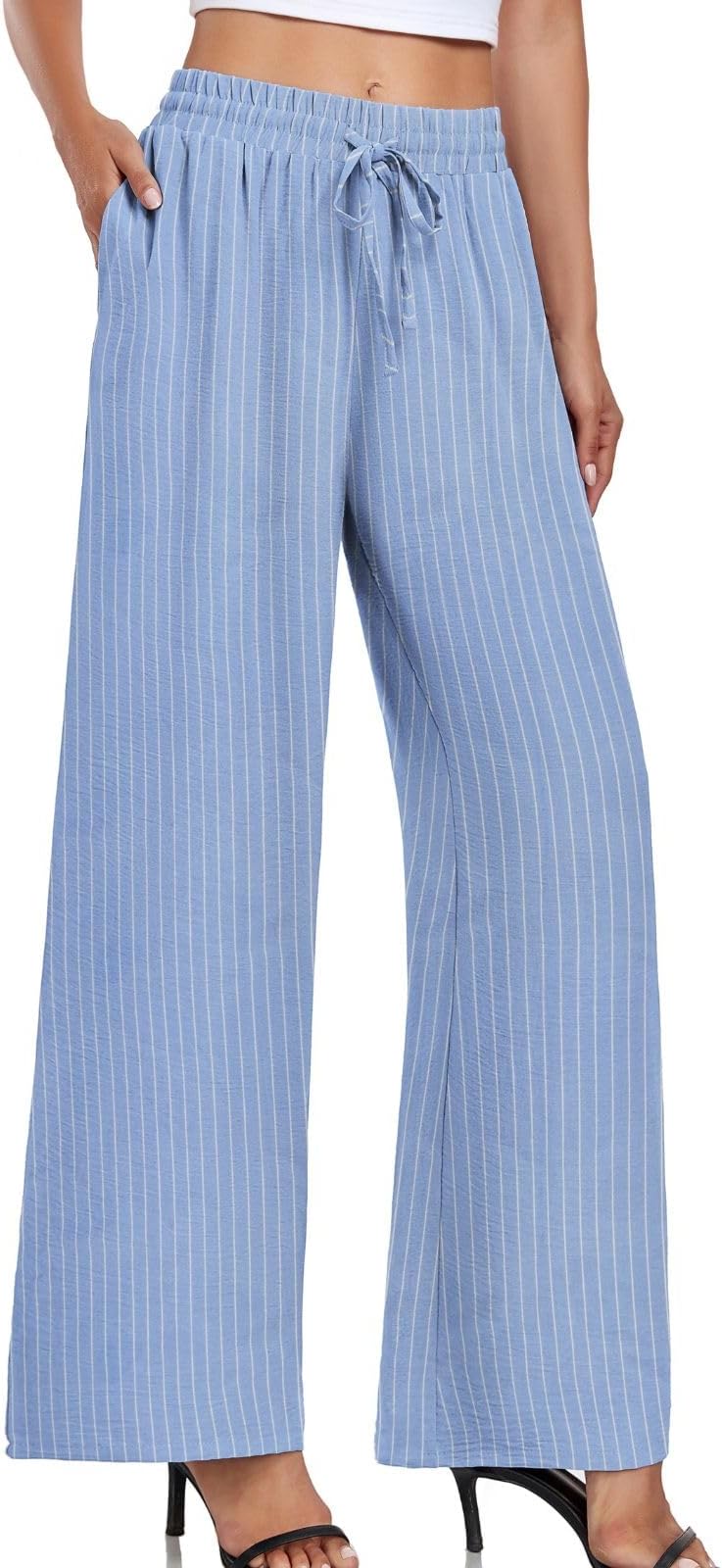 old navy blue and white striped pants