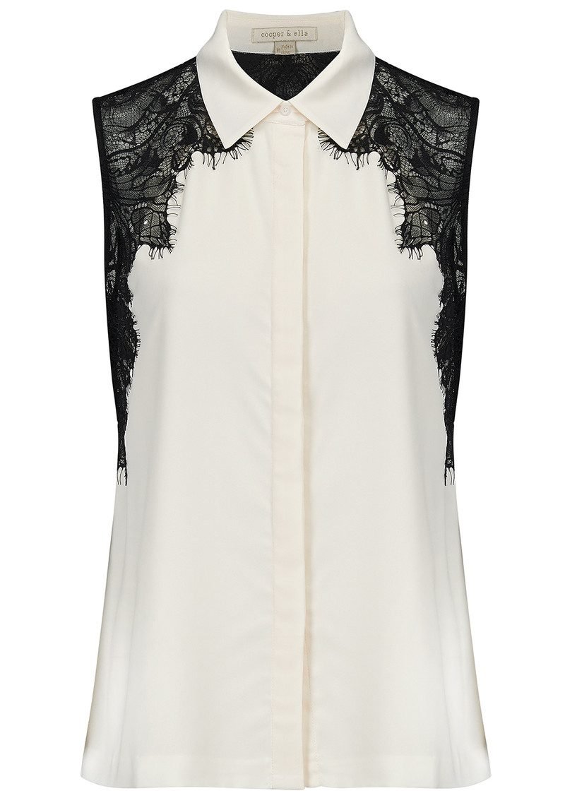 COOPER AND ELLA - Vera Lace Shirt - Ivory