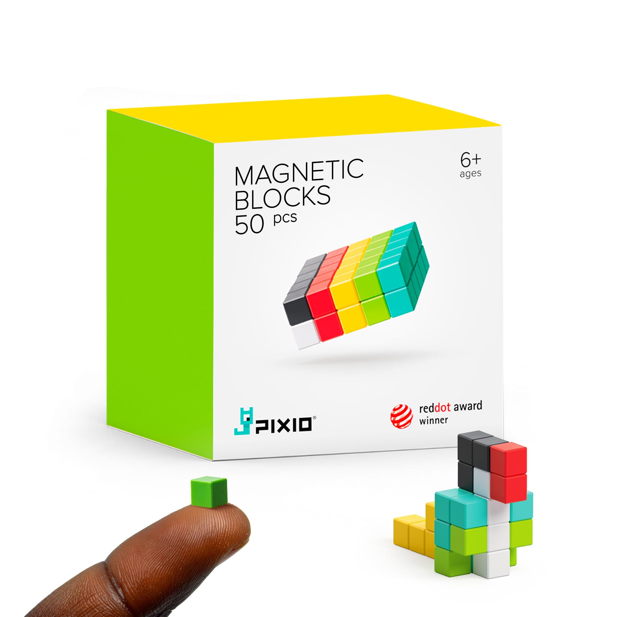 Amazon.com: PIXIO Mini Magnetic Blocks Building Toy in The Pixel