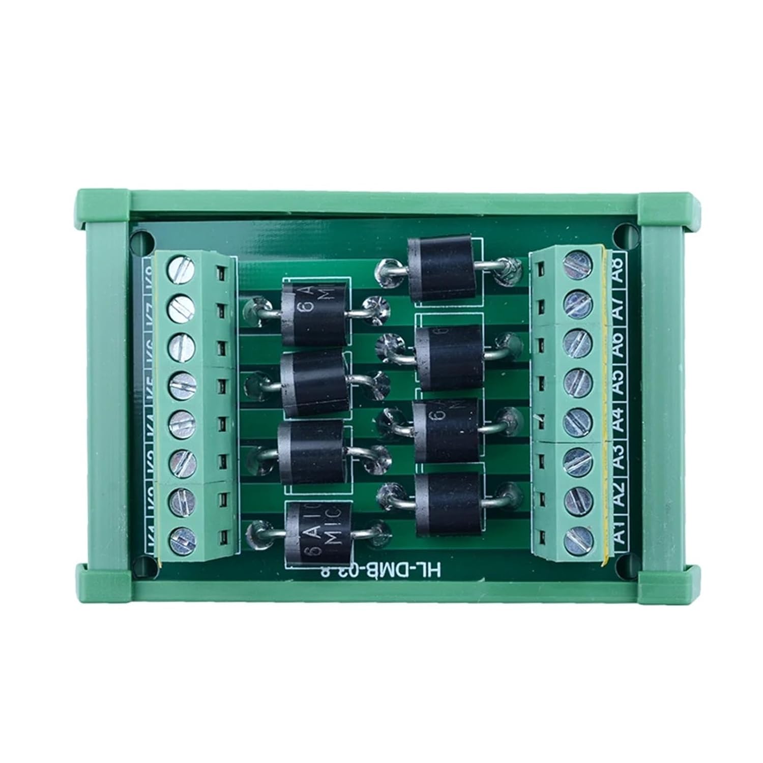 DIN Rail Mount 6A 1000V 8 Independent Diode Module HL-DMB-03-8
