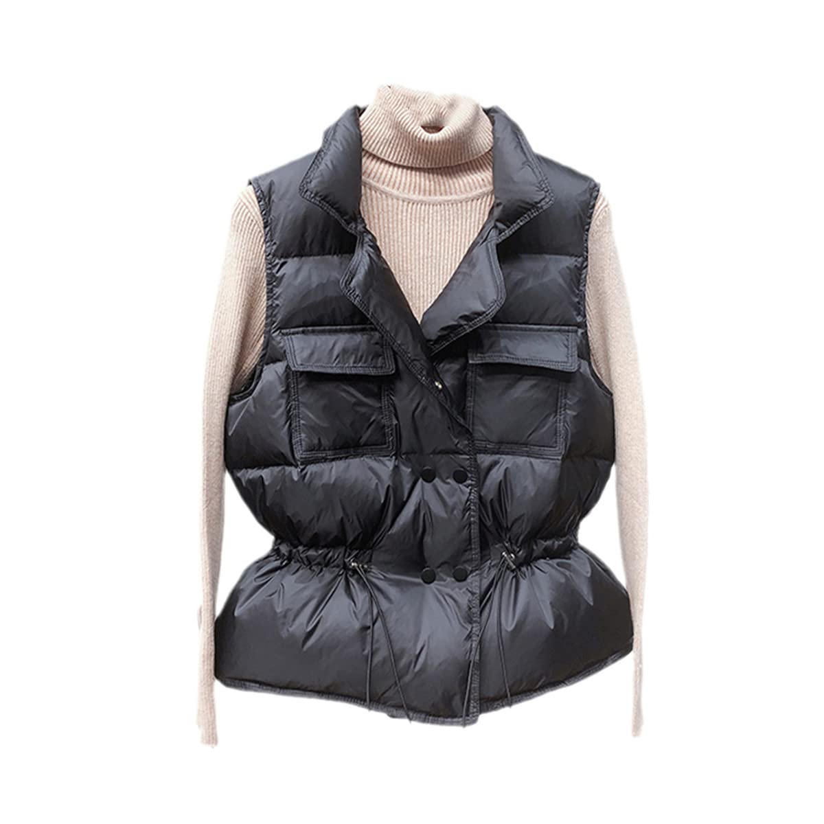 Gabardina slim fit parka tipo chaleco para abrigarse sin perder movilidad 3
