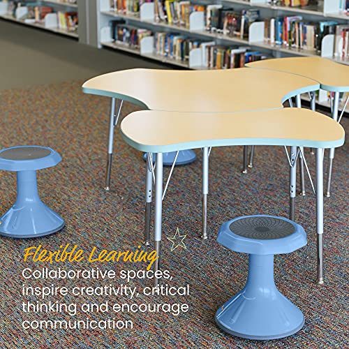 Image of ECR4Kids ACE Active Core Engagement Wobble Stool, 15-Inch Seat Height, Flexible Seating, Powder Blue
