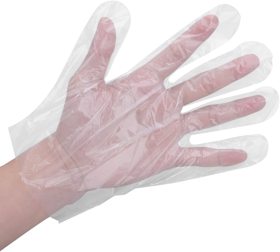 450Pcs Plastic Disposable Gloves, Premium Disposable Safety Transparent Gloves, for Kitchen Cooking, Outdoor Picnics Clean Food Gloves , One Size Fits Most