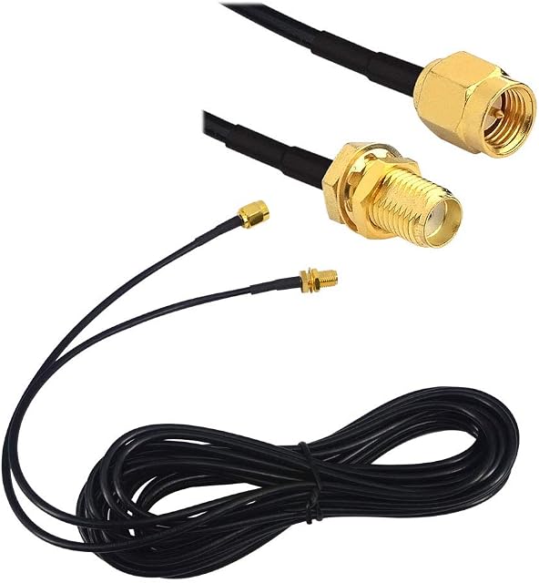 YILIANDUO SMA Antenna Extension Cable SMA Male to SMA Female 2M/ 78.74 inch RG174 SMA Jumper Cable for 2G 3G 4G LTE WiFi FPV Antenna SDR Dongle Receiver