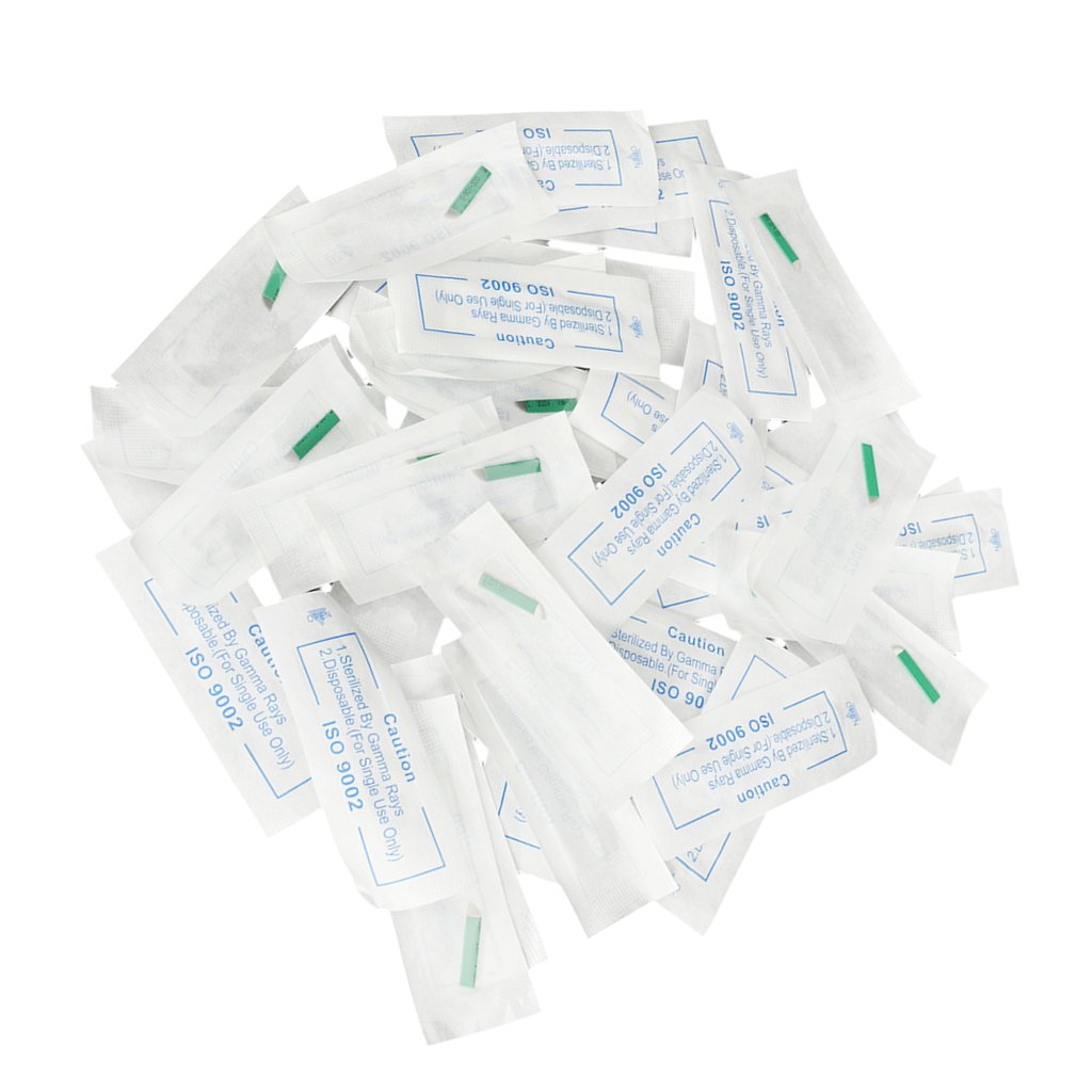 50pcs 12 Pin Needle Eyebrow Permanent Makeup Tattoo Microblading Blade Green-image-17