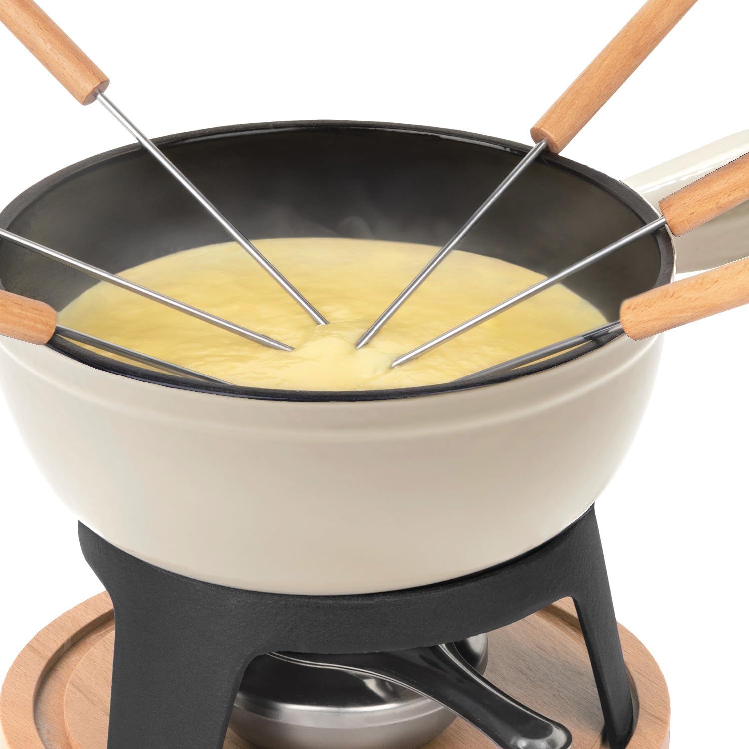 Apparecchio per fonduta in ghisa Mont Blanc