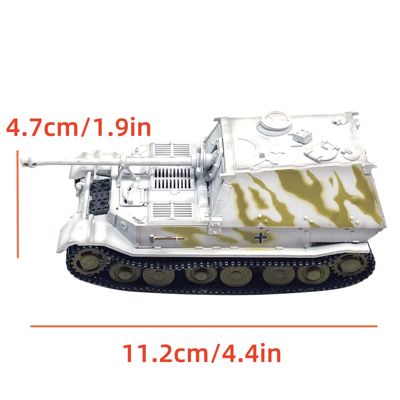 1:72 WWII German Sd. Kfz 184 Elefant Panzer Fertigmodell Memorial Battle Heavy Tank Vehicle Miniatur für Display