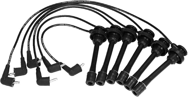 Jogo de cabos de vela Zreneyfex 7005 para Mitsubishi Montero Sport 3.0L-V6 1997 a 2004 – 6 unidades