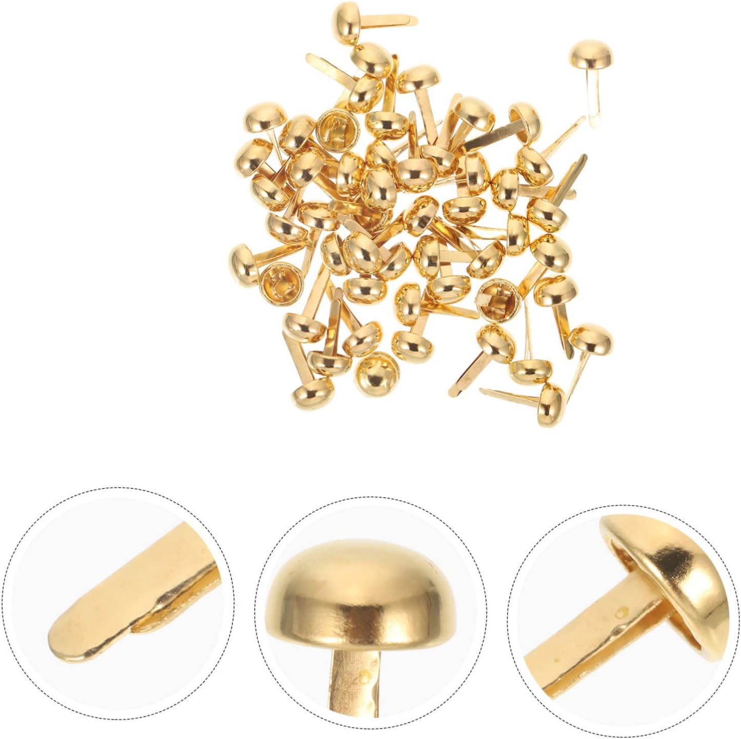 Gatuida 400pcs Paper Fasteners for Diy Craft Nails Pin Display Antique Nails for Scrapbooking Decorative Push Pins