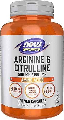 Avelon Now Foods Arginina & Citrulina 120 Cápsulas Vegetales