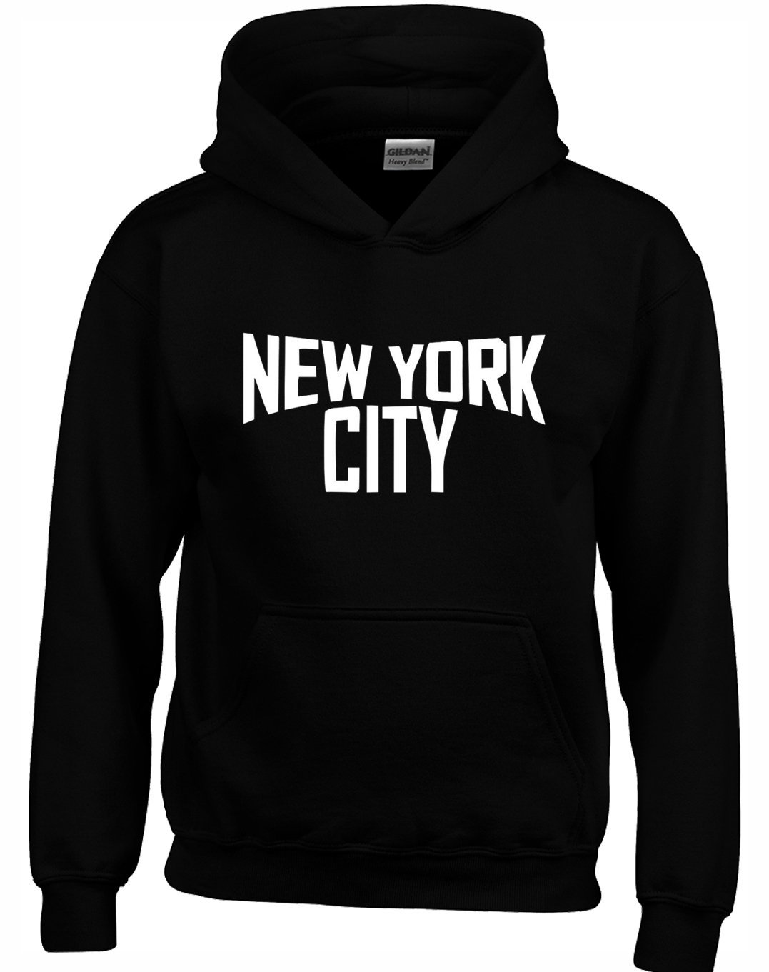 Crown Designs Men's Black New York City Unisex Hoodies For Wo & Teenagers - /Large