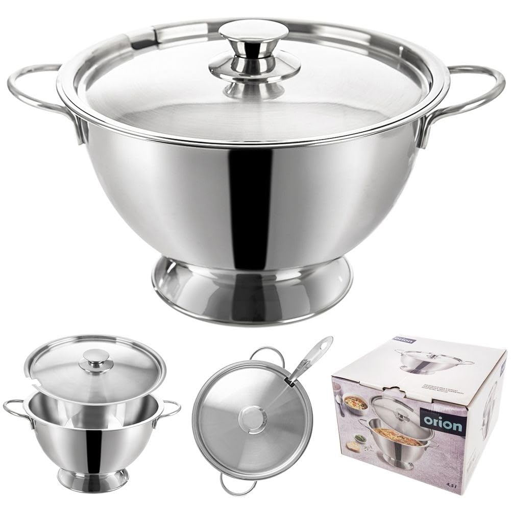 Olla sopera de acero inoxidable, 4,5 L