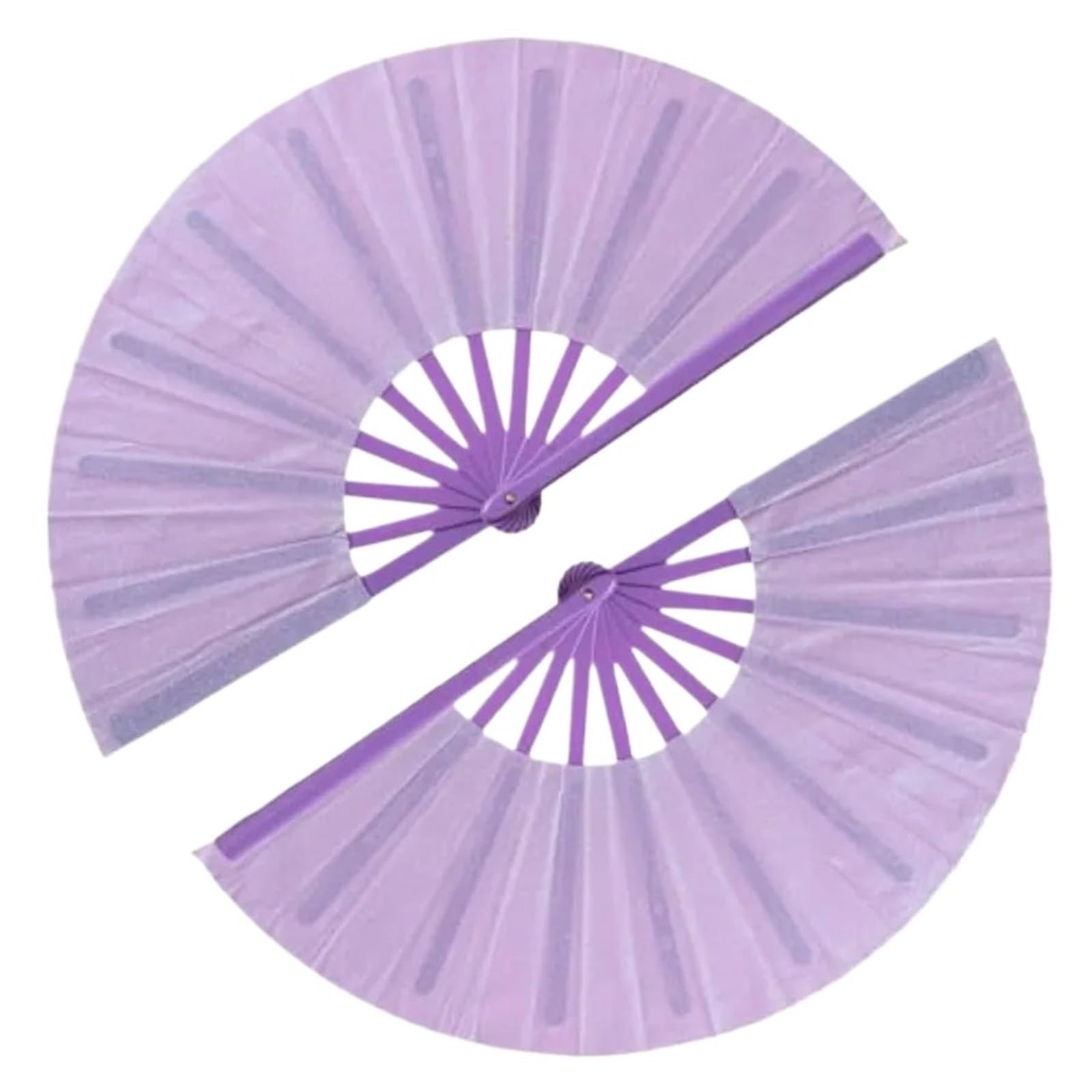 WLIHDB 10Pcs Large Folding Hand Fans Clack Handheld Fan For Party, Glitter Festival Rave For Concert for Summer(Color8)