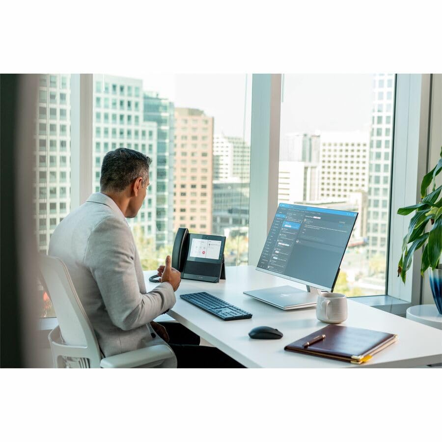 Poly CCX 700 IP Phone - Corded - Corded/Cordless - Wi-Fi, Bluetooth - Desktop - Black - 24 x Total Line - VoIP - 7