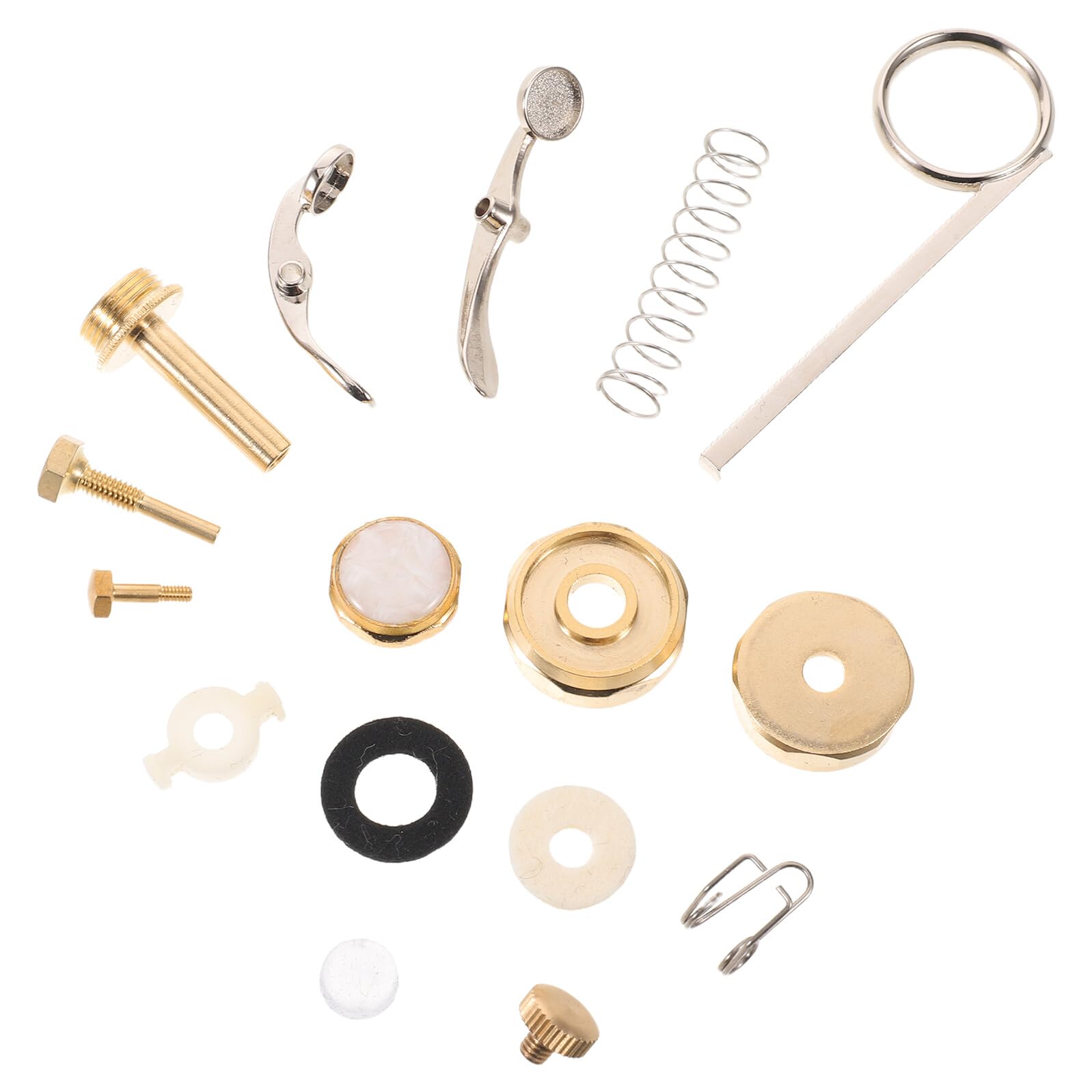 YARNOW Trompeten Reparaturzubehör 35 Stück mit Metall und Futter für B-trompete und Bühne