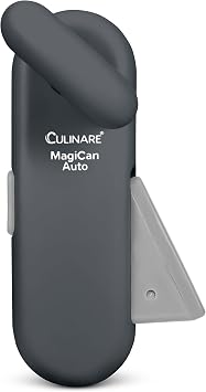Culinare MagiCan Auto Tin Opener, Grey, Plastic/Stainless Steel, One Hand Operated Manual Can Opener with Clamp