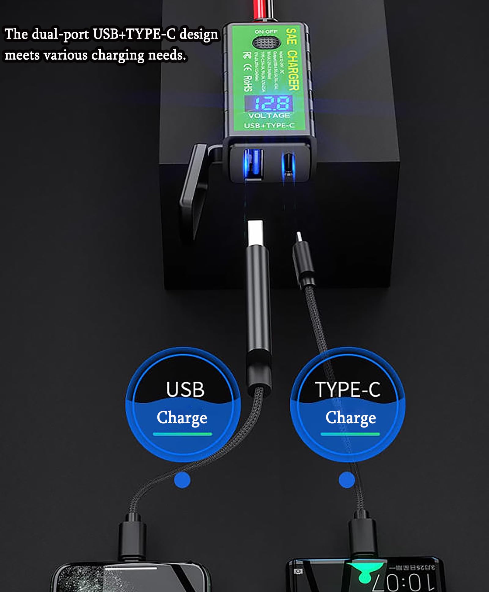 Amazon.com: Motorcycle Phone USB Charger for Kawasaki Ninja ZX 6