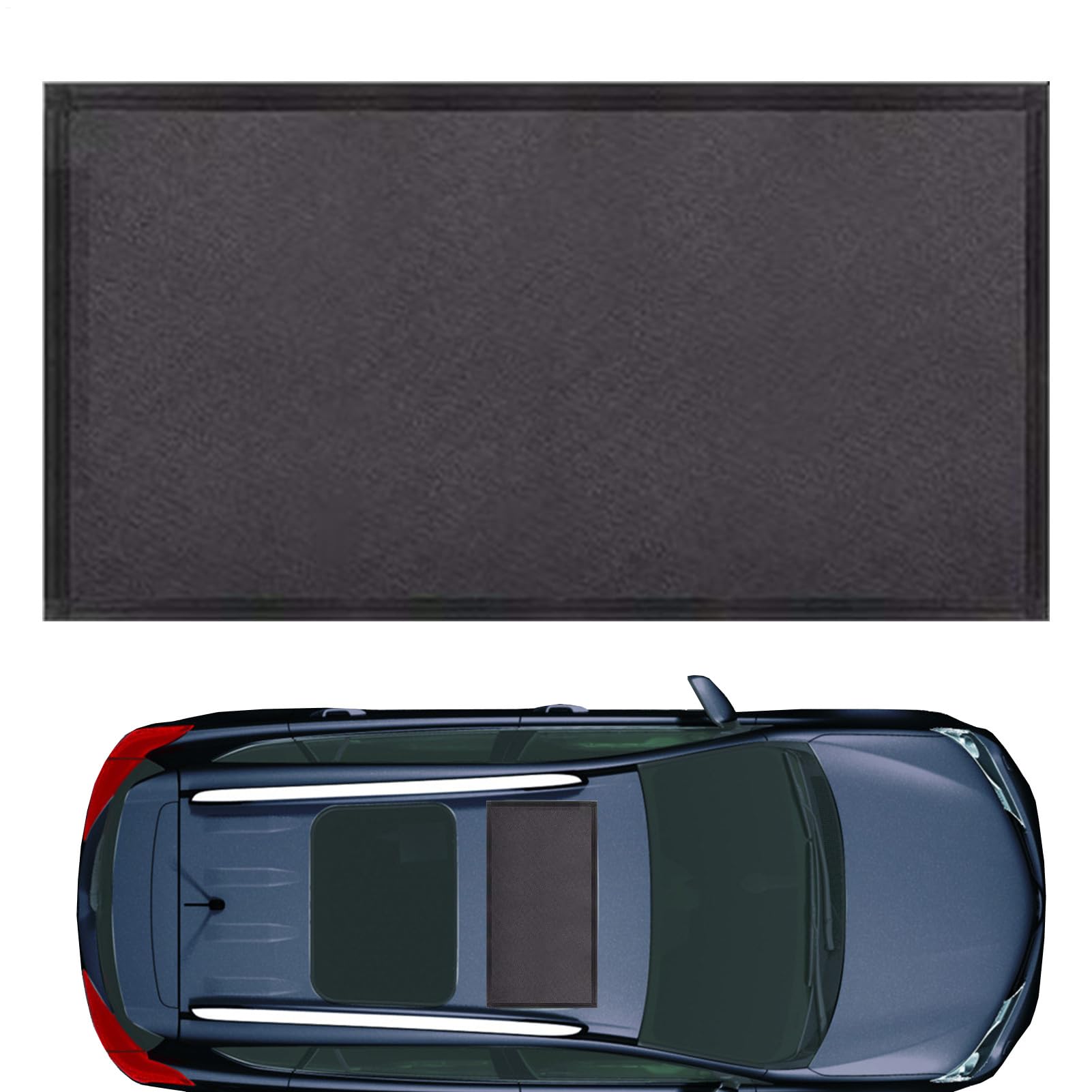 Copertura per tettuccio scorrevole impermeabile, copertura per auto, copertura magnetica in mesh per parasole, protezione UV impermeabile e traspirante per bloccare il calore, protezione UV