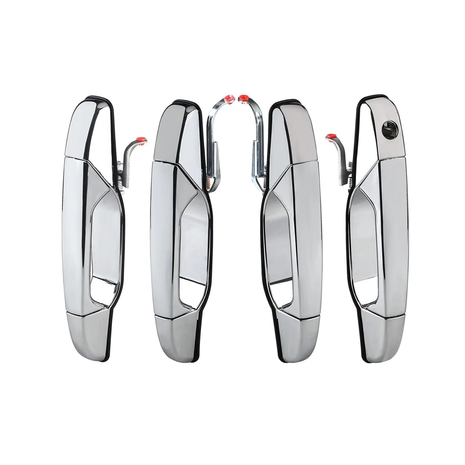 Wlnwerdpkk One Color Outside Door Handle 1Pcs For Chevy For Silverado For Tahoe Outside Exterior Chrome Door Handle Exterior Door Handle(1 Set Chrome (4Pcs))