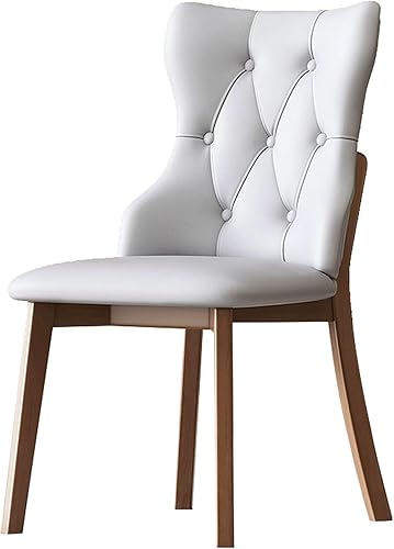 Miniatura 26 de JKGHK - Sillas de comedor, sillas de cocina tapizadas, silla de sala con respaldo y patas de madera, silla de sala de estar sin brazos para el Negro