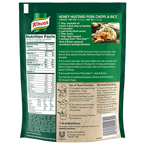 Image of Knorr Rice Sides Rice Side Dish, Herb & Butter 5.4 oz, (Pack of 12)