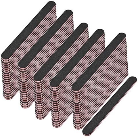 EuBeCos 100 x PREMIUM Profi Nagel Feilen Schwarz Gerade Körnung 100/180 MADE IN GERMANY Cover