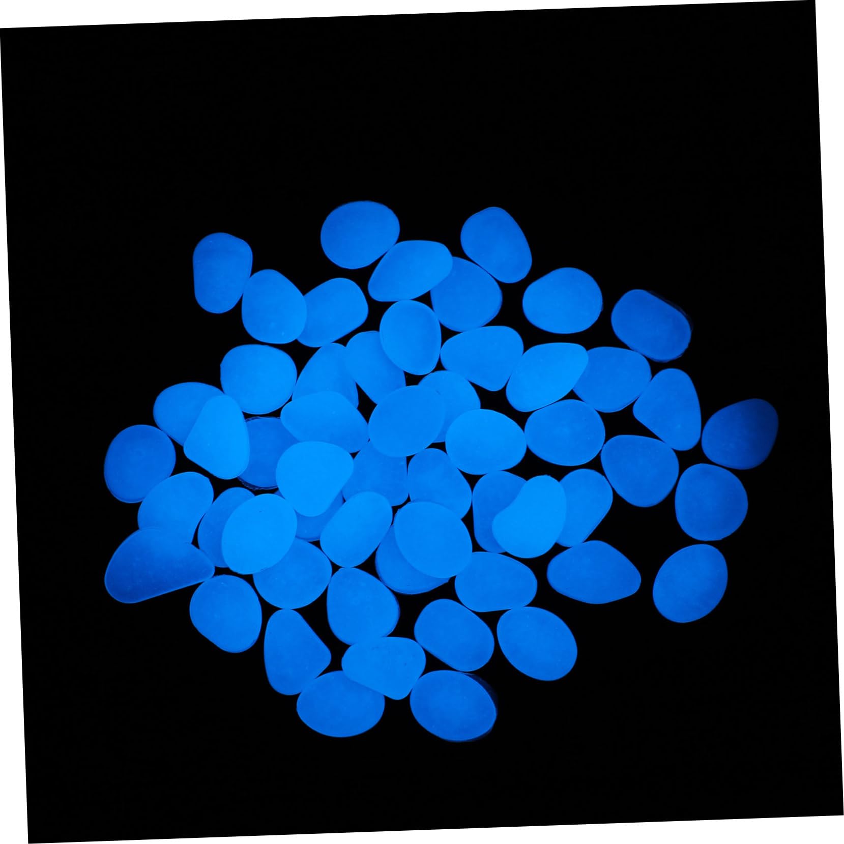 POPETPOP 3 Ensembles Bleu Galet Pierres D'Aquarium Réservoirs De Poissons Tube À Bulles Roches De Réservoir De Poissons Tremplin Sol Plante en Pot Test Aquarium Décoration 300 pièces * 3