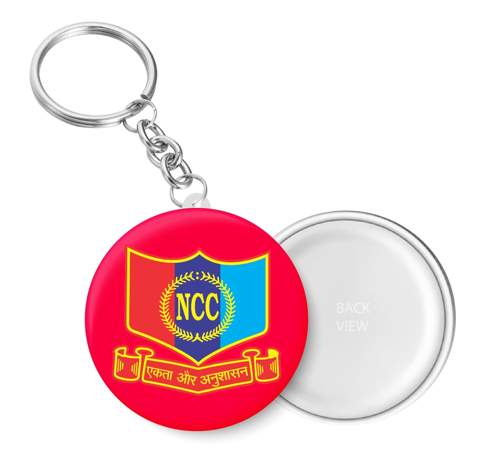 peacockride National Cadets Corps I NCC I Key Chain (Plastic, Multicolor, 44MM)-picture-55