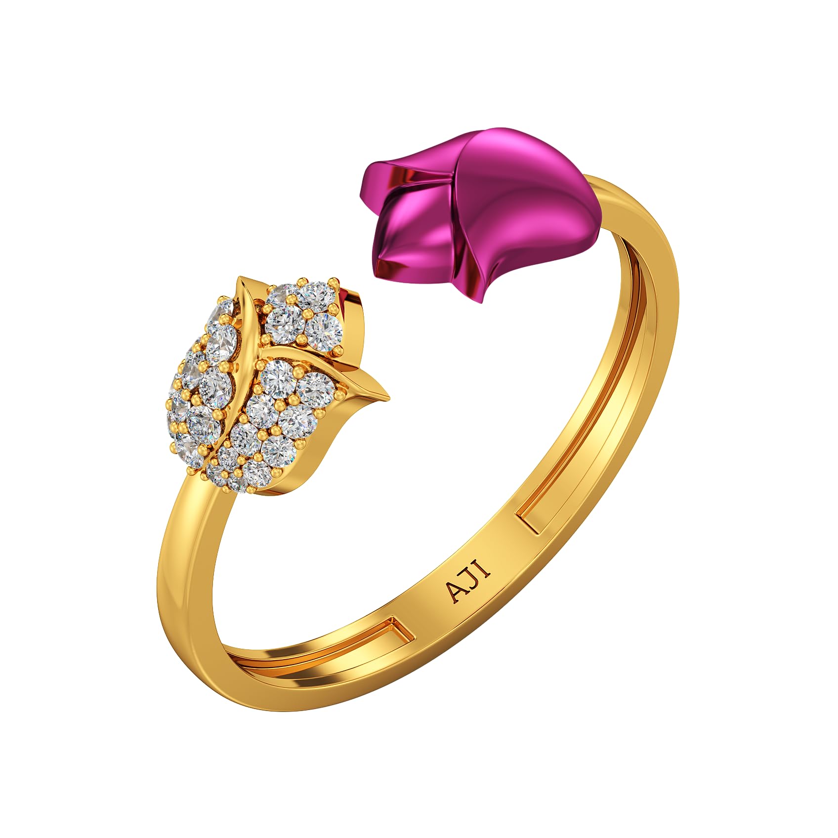 Joyalukkas 22KT 916 Purity Ravishing Pink buded ring for Women (B0D11F53CF) Amazon Price History, Amazon Price Tracker