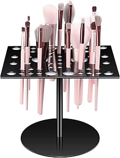 Jetec 54 Holes Makeup Brush Drying Rack Brushes Dryer Acrylic Brush Holder Collapsible Makeup Brush Holder Makeup Brush Dryer Stand for Makeup Artist Acrylic Nail Brushes Paintbrushes Makeup Lovers