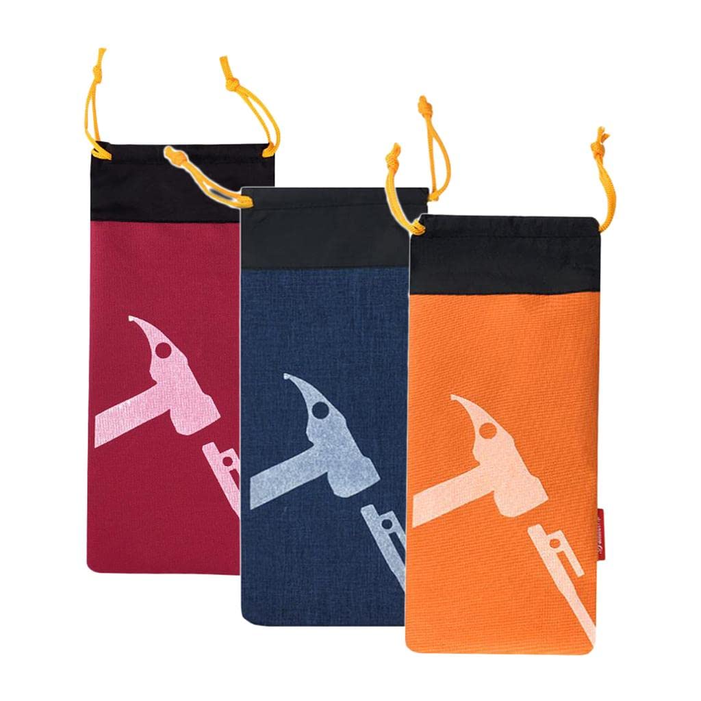 4xCamping Tent Pegs Hammer Nails Pouch Storage Bag Stuff Sack Orange Sporting Goods|| Outdoor Sports|| Camping & Hiking|| Tents & Canopies|| Tent & Canopy Accessories-image-14