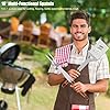 RINPIR 31pcs BBQ Grill Accessories Set for Men Dad, Heavy Duty Grilling Tools Gifts for Christmas, Stainless Steel BBQ Utensils Kit with Mats, Grill Brush in Carrying Bag Brown #1