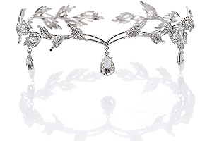 Exquisite Rhinestone Leaf Ice Tiara: Bridal Elegance at Your Fingertips