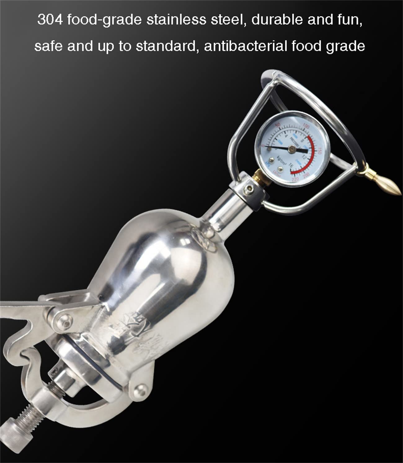 Mini máquina para Hacer Palomitas de maíz Manual de Acero Inoxidable 304, Olla Retro para Palomitas de maíz con un Conjunto Completo de Accesorios, Divertida y Deliciosa
