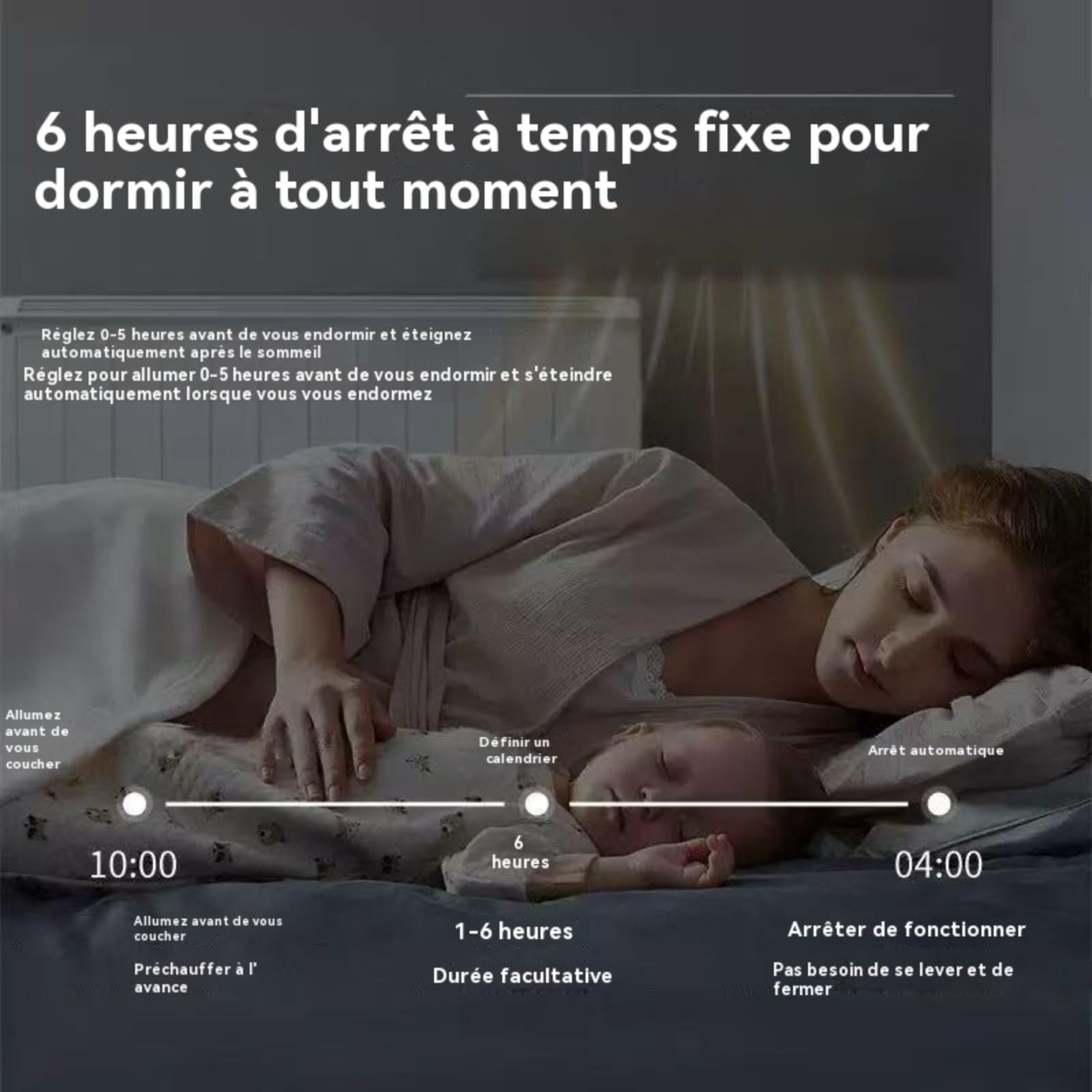 Portable Climatiseur Mural 2000W Conception D'Installation Facile Clim Murale Pour Salle De Bain Chambre À Coucher Salle À Manger