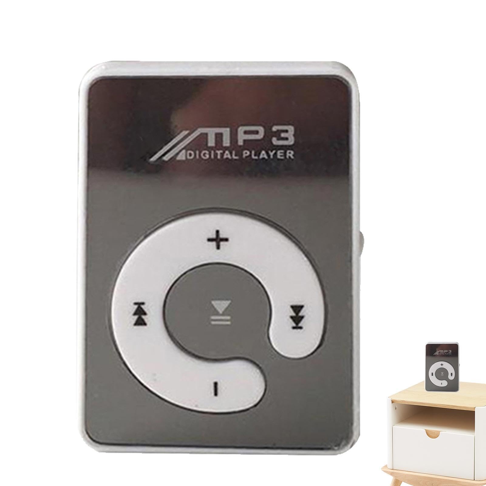 Sports Music Player - Clip On Mp3 Player, Compact Digital Player | 8gb Mp3 Player with Clip Minis Mp3 Player Supports 8gb TF Card, Active Lifestyle Mp3 6 Color Clamp Mp3 Player USB Cable and Earphone