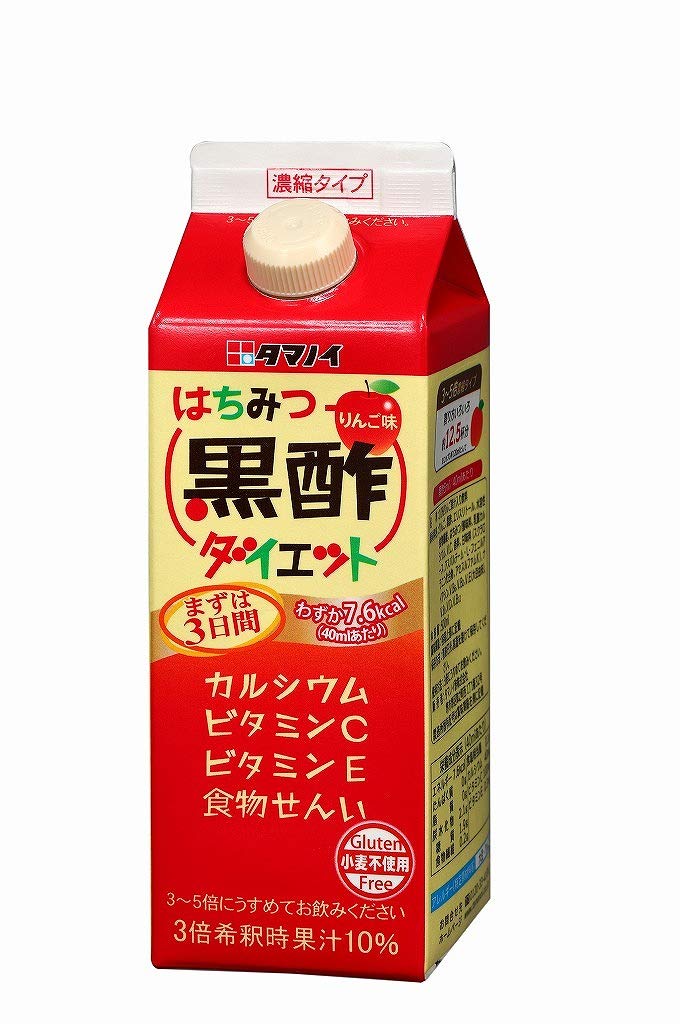 タマノイ はちみつ黒酢ダイエット 濃縮タイプ500ml紙パック×12本入