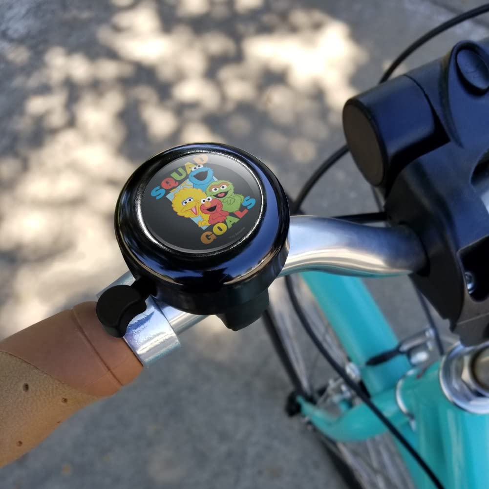 GRAPHICS & MORE Sesame Street Elmo Character Group Squad Goals Bicycle Handlebar Bike Bell
