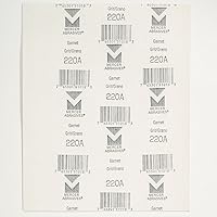Vista 2 de Mercer Industries 205220A - Hojas de papel granate de 9 x 11, grano 220A (paquete de 100)