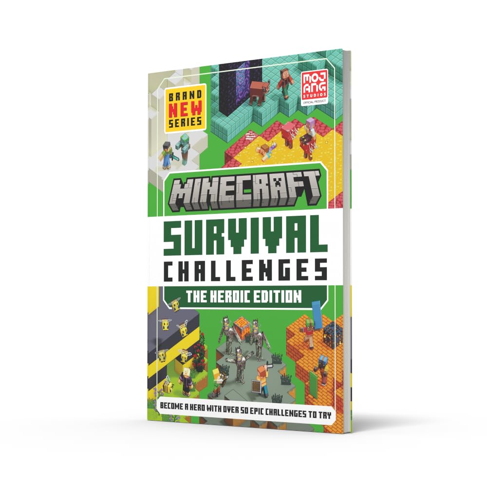 Minecraft Survival Challenges: The Heroic Edition: An official illustrated guide, perfect for fans, beginners and gamers of all ages