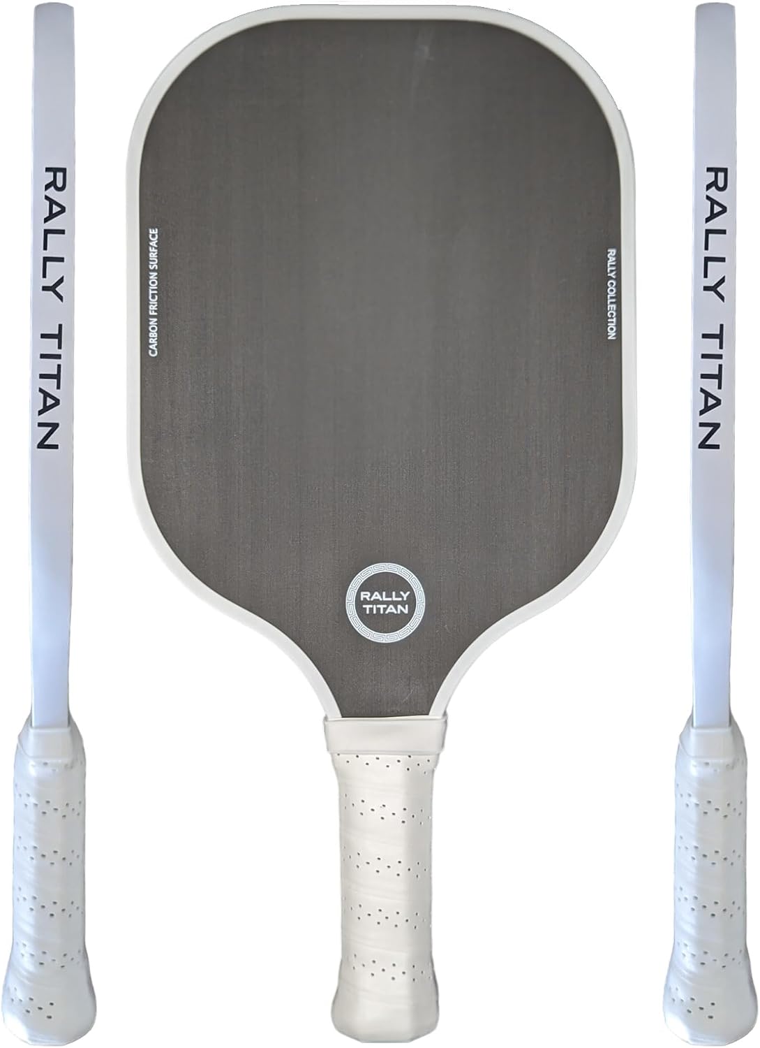 Pickleball Paddle | T300 Textured Carbon Fiber Surface | Polypropylene Honeycomb Composite Core | Cushion Grip | Single Paddle with Cover from Rally Titan for Men & Women