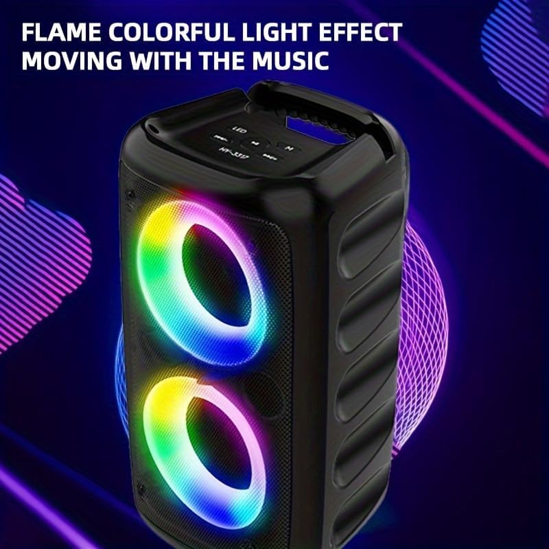 Enbiawit HY-3317 speaker with flame colorful light effect moving with music