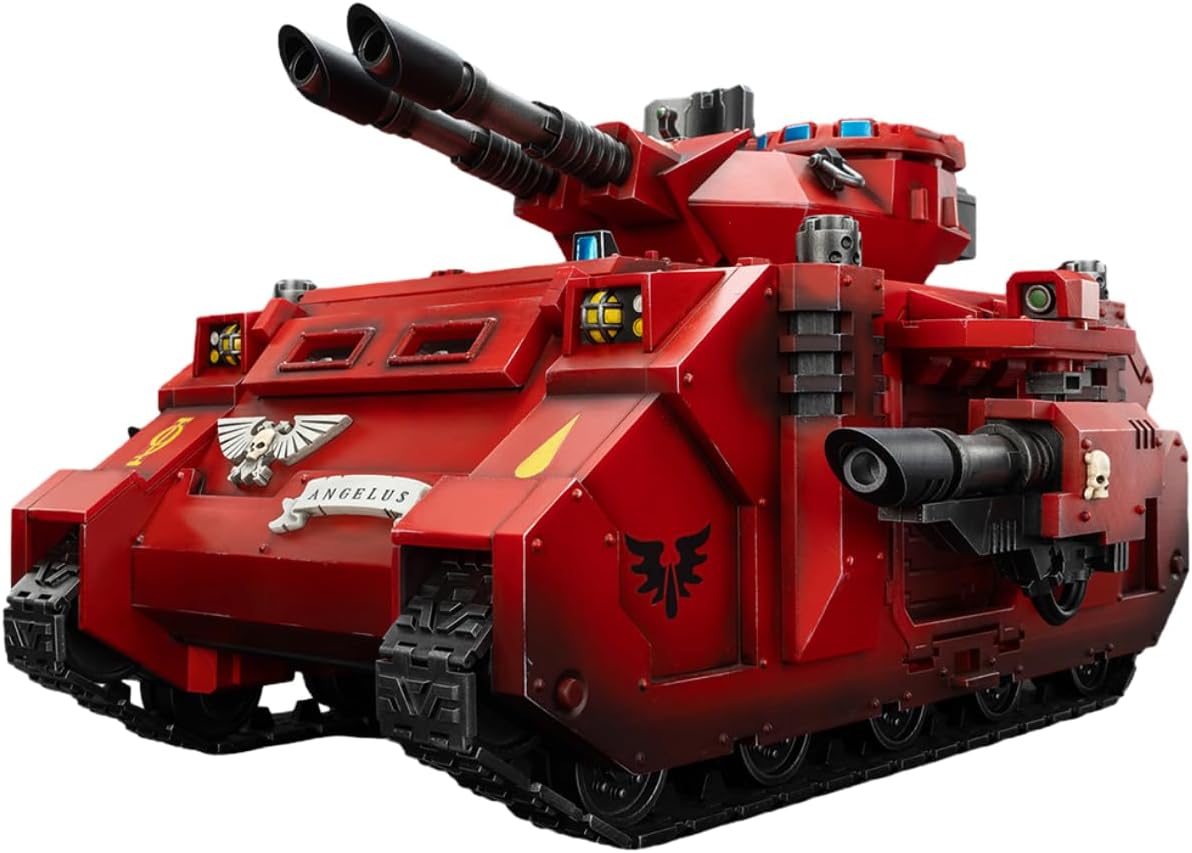 JOYTOY Warhammer 40k 1/18 Action Figure Blood Angels Predator Annihilator with Twin Lascannons Collectible Gifts,Toys for Kids 15+ and Adults 10-inch Pre-Order